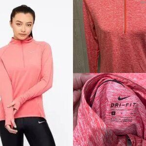 Nike Women's Coral Quarter-Zip Sweatshirt